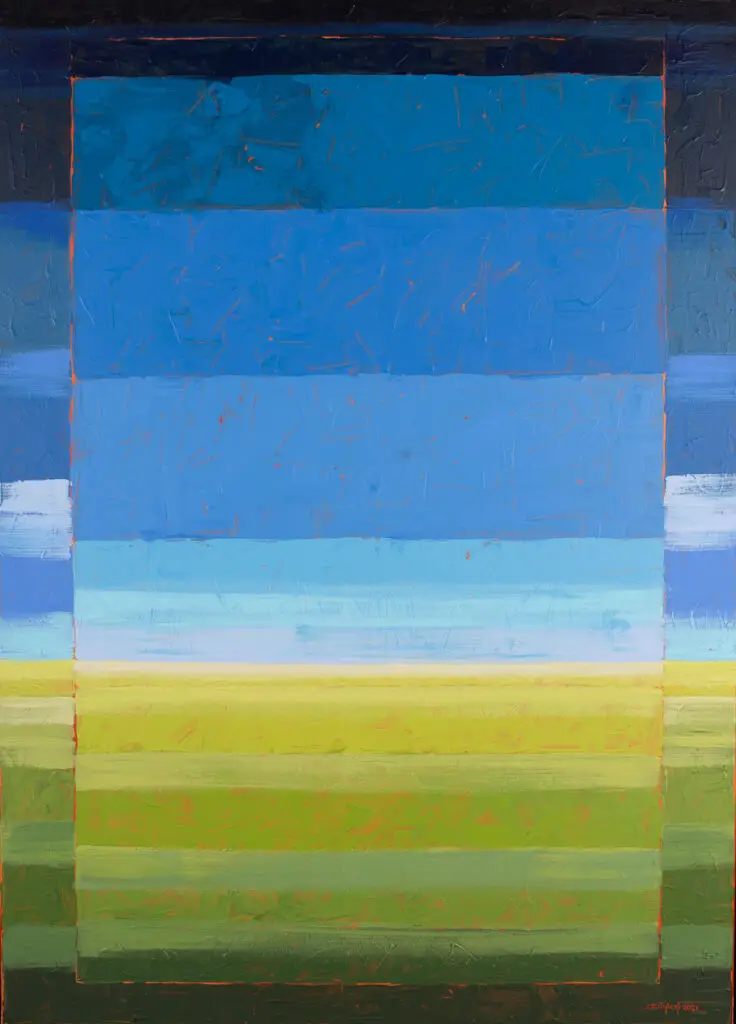 Abstract schilderij van Aberdeen door kunstschilder Dimitri Habich