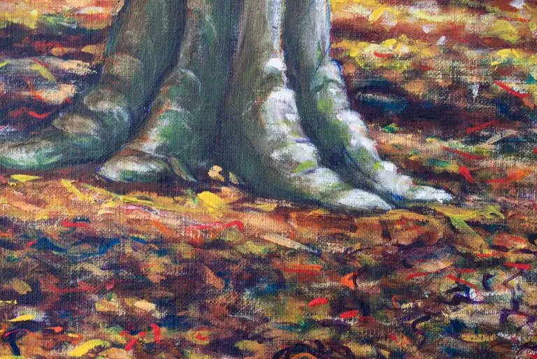 Detail van het schilderij Ledeboerpark 2