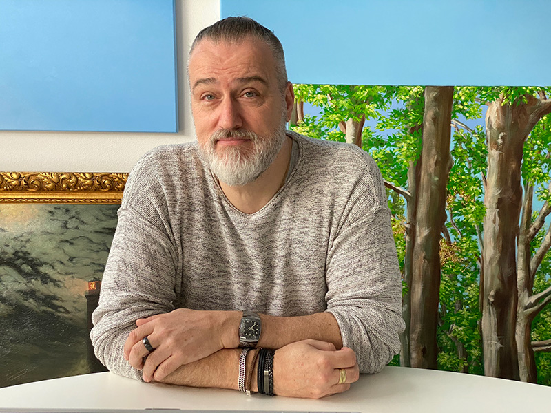 Een portret van kunstschilder Dimitri Habich