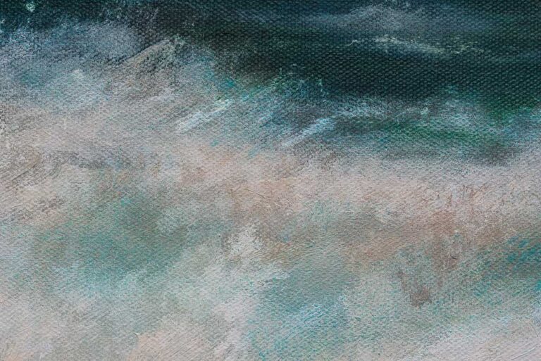 Detail van het schilderij Golven
