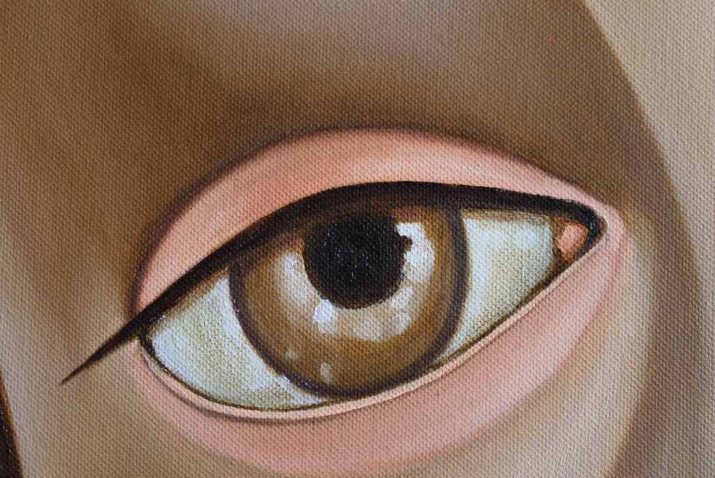Detail van schilderij Venus